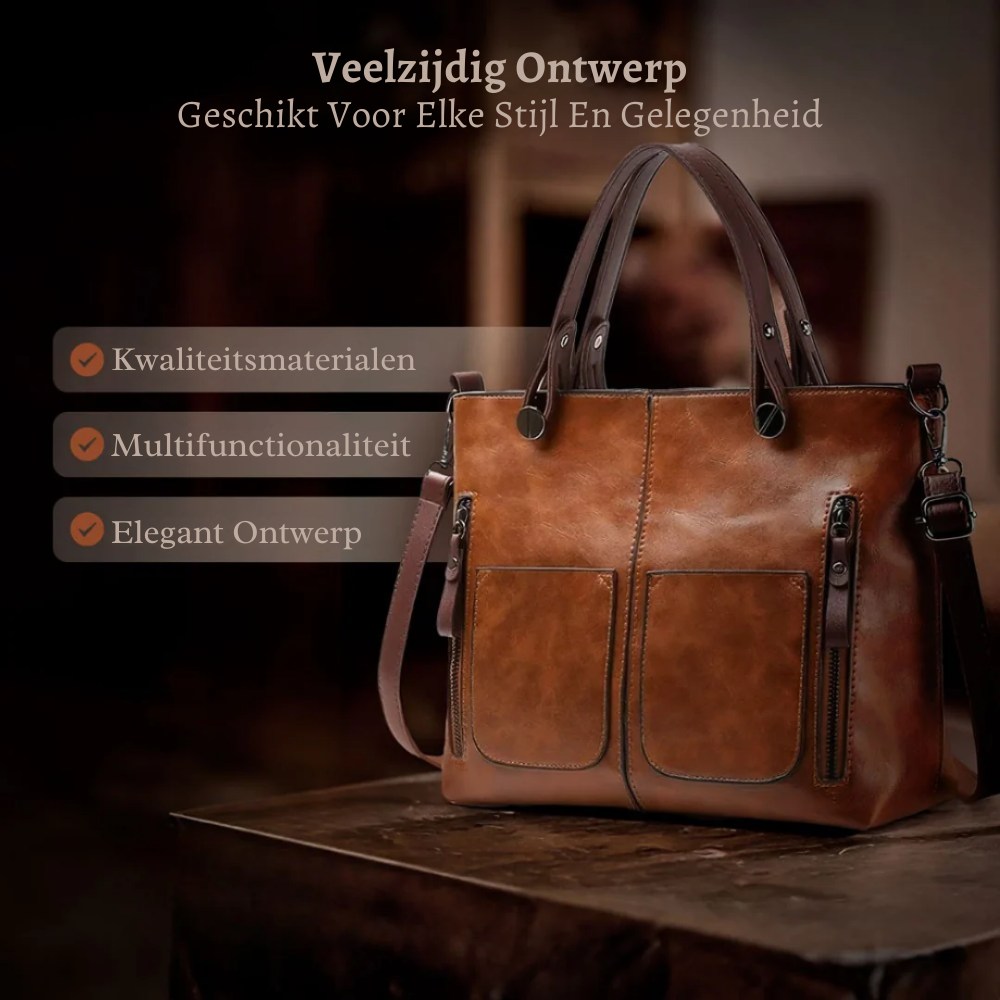 Ilse | Alles op orde — Ruime Leren Werktas