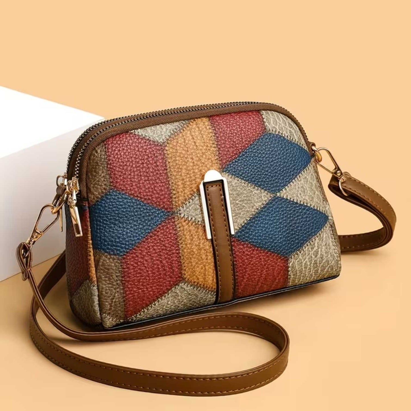 Sofia | Opvallend en uniek — Leren Mini Tas met Kleur