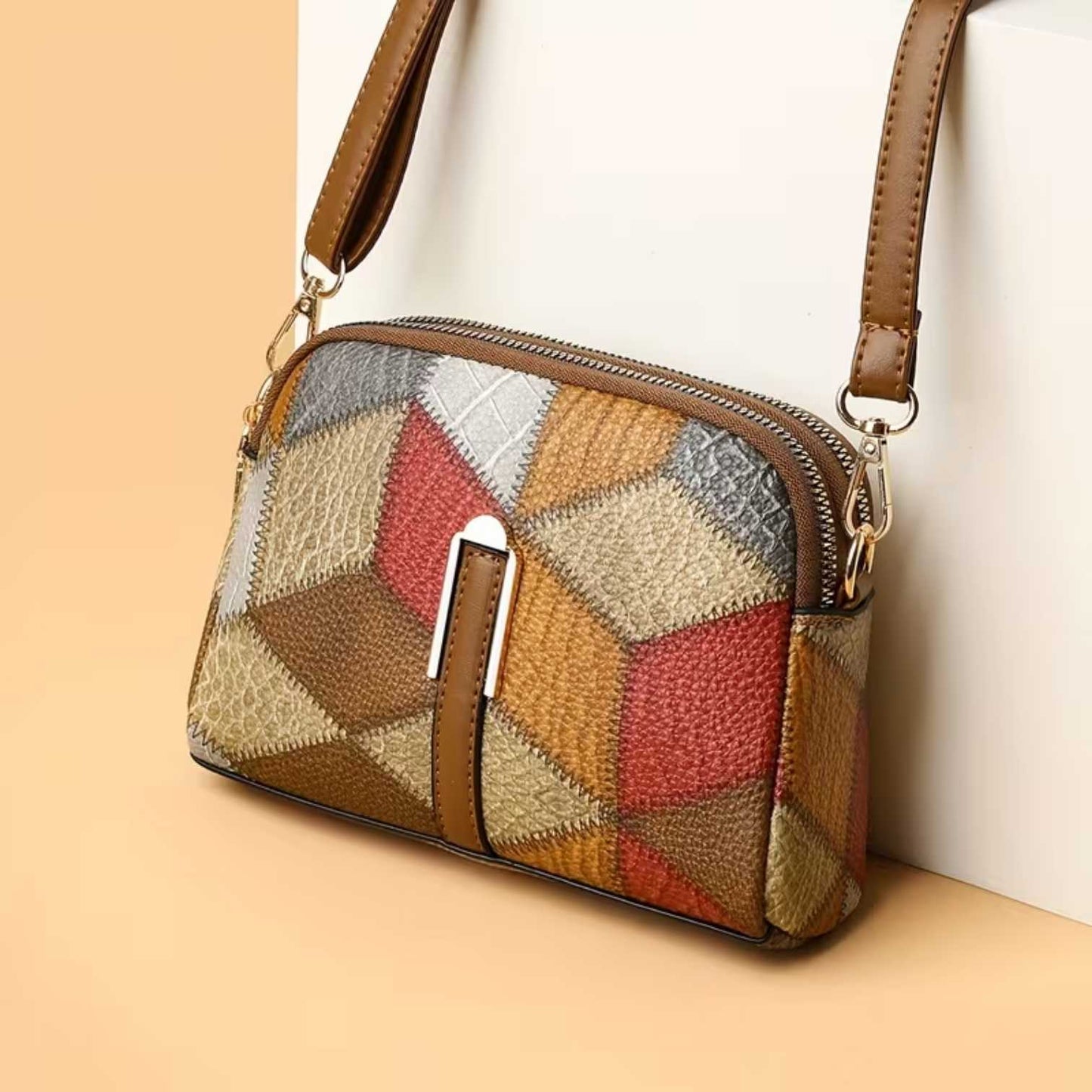 Sofia | Opvallend en uniek — Leren Mini Tas met Kleur