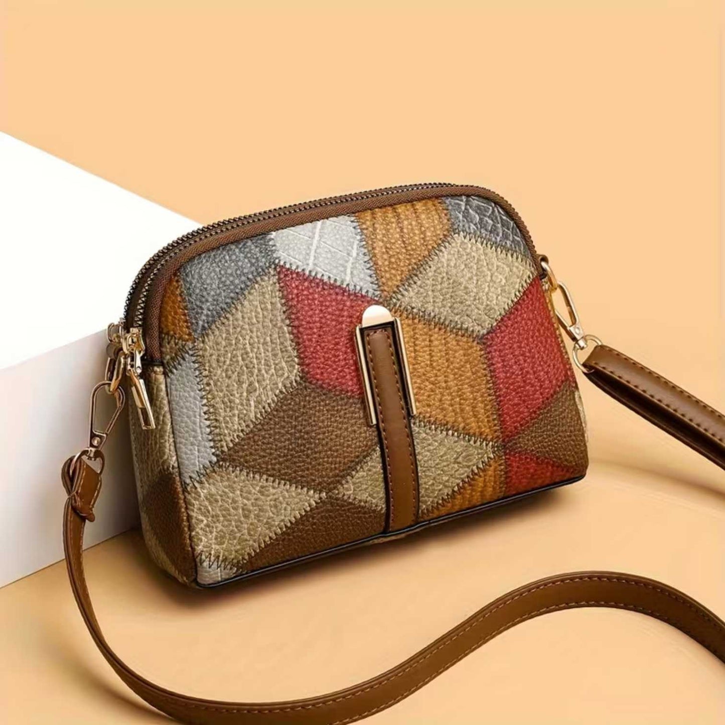 Sofia | Opvallend en uniek — Leren Mini Tas met Kleur