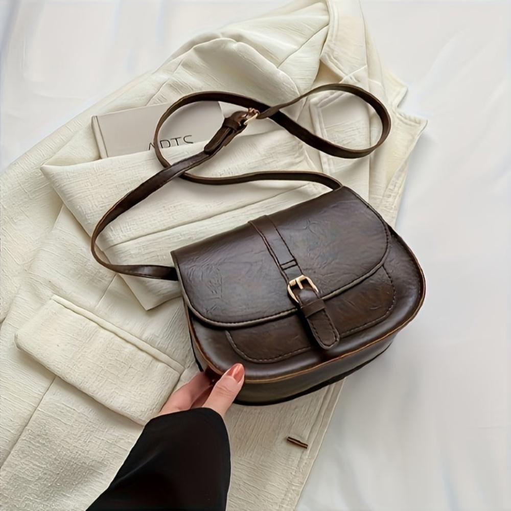 Evelyn | Compact en stijlvol — Leren Zadeltas
