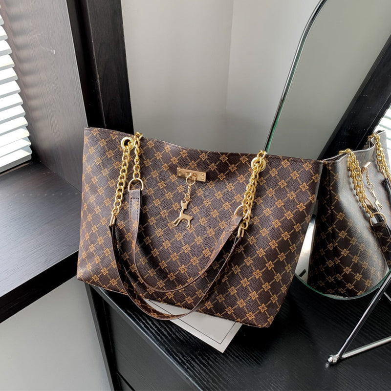 Mila | Van werk tot weekend — Ruime Leren Tote
