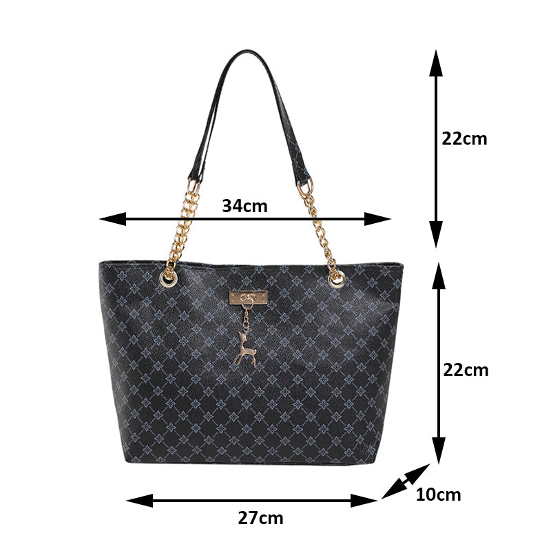 Mila | Van werk tot weekend — Ruime Leren Tote