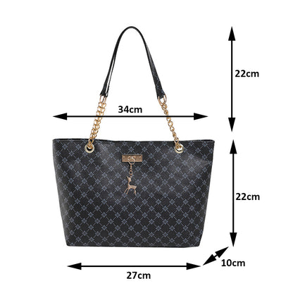 Mila | Van werk tot weekend — Ruime Leren Tote