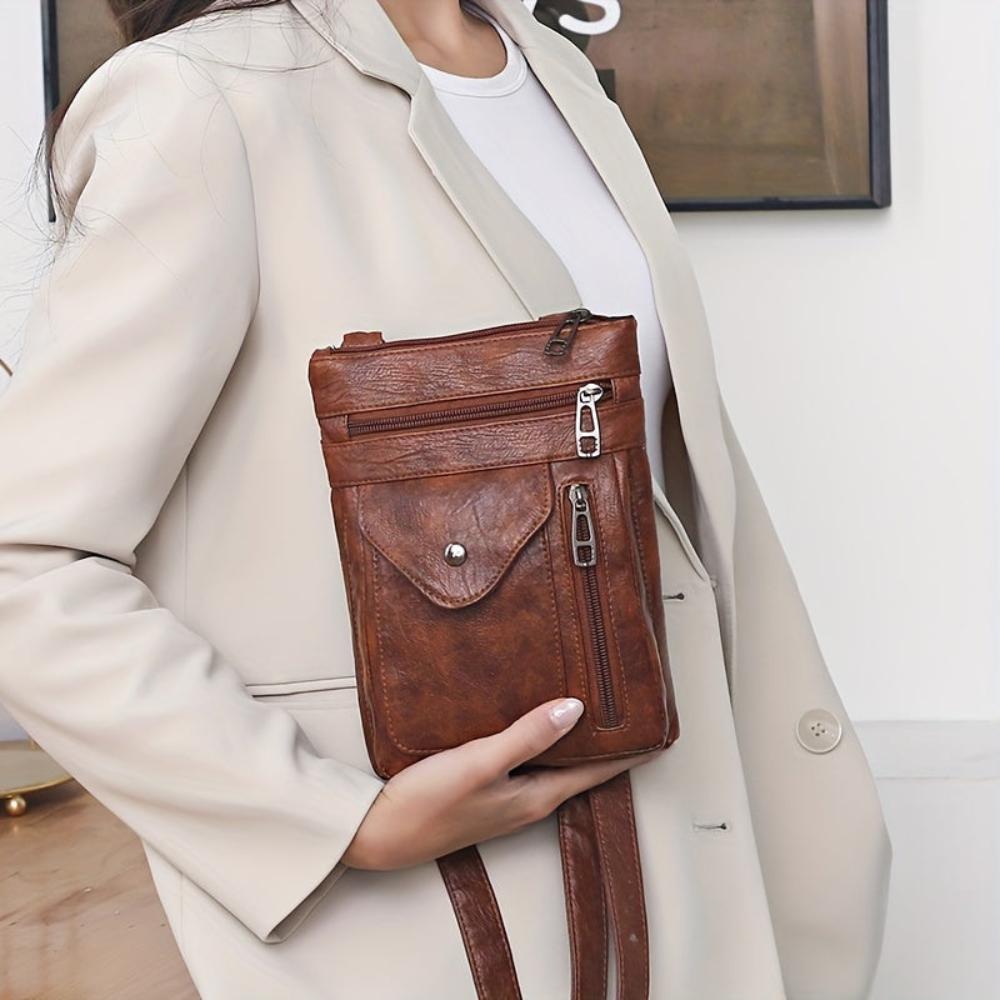 Lina | Vintage gevoel, dagelijks comfort — Leren Schoudertas