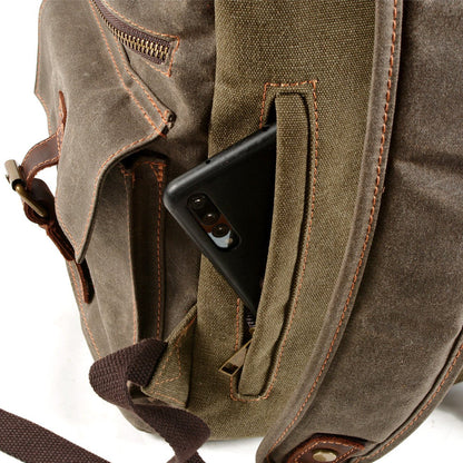 Brian | Canvas rugzak met veel ruimte