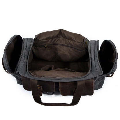 David | Canvas duffle bag voor reizen van Echt Leer