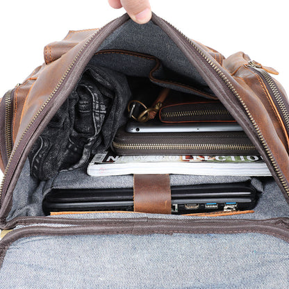 Charles | Laptop rugzak van Echt Leer