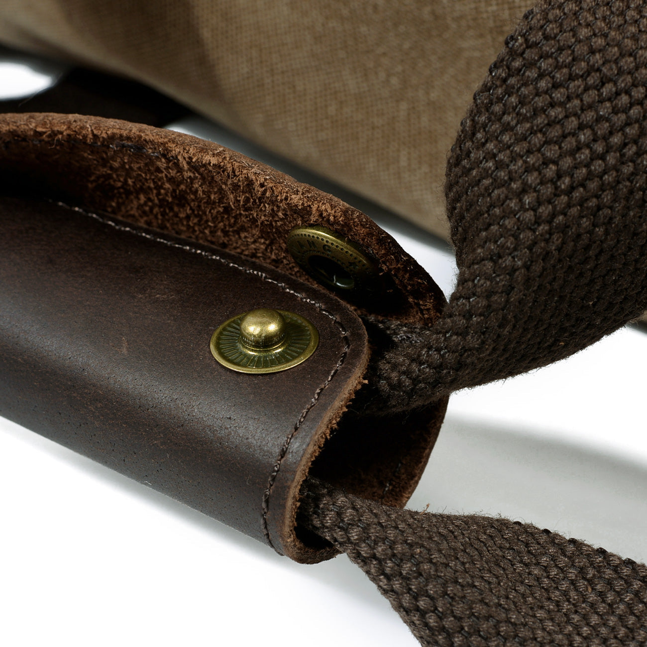 David | Canvas duffle bag voor reizen van Echt Leer