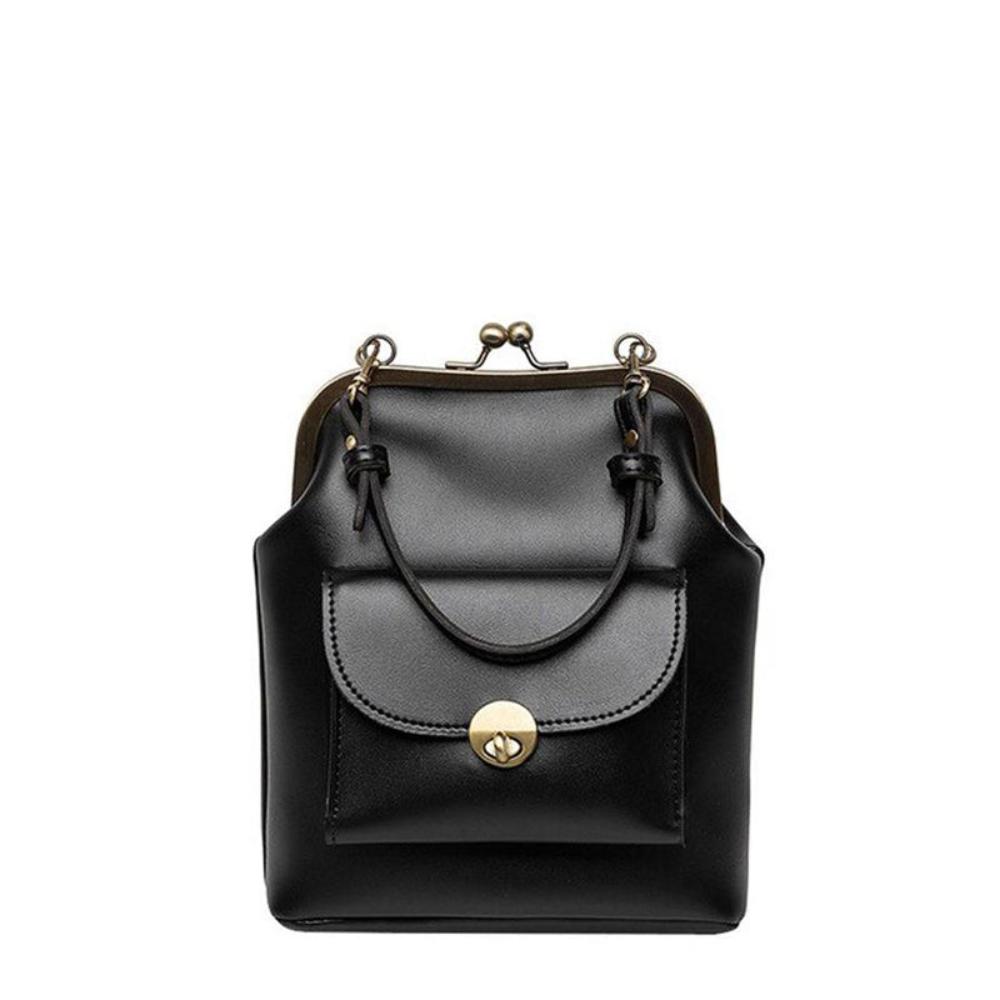 Vintage Kiss-Lock Tas - Retro Chic Essentieel