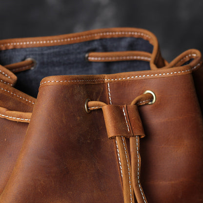 Jeffrey | Klassieke rugzak van Echt Leer