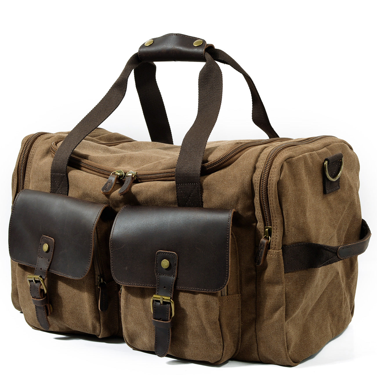 David | Canvas duffle bag voor reizen van Echt Leer
