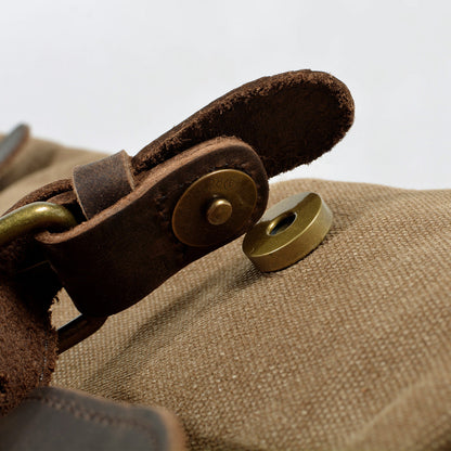 David | Canvas duffle bag voor reizen van Echt Leer