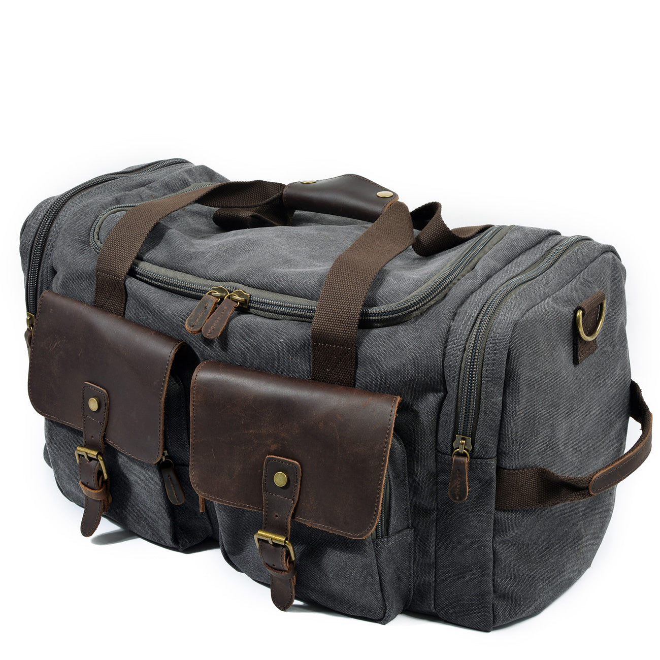 David | Canvas duffle bag voor reizen van Echt Leer