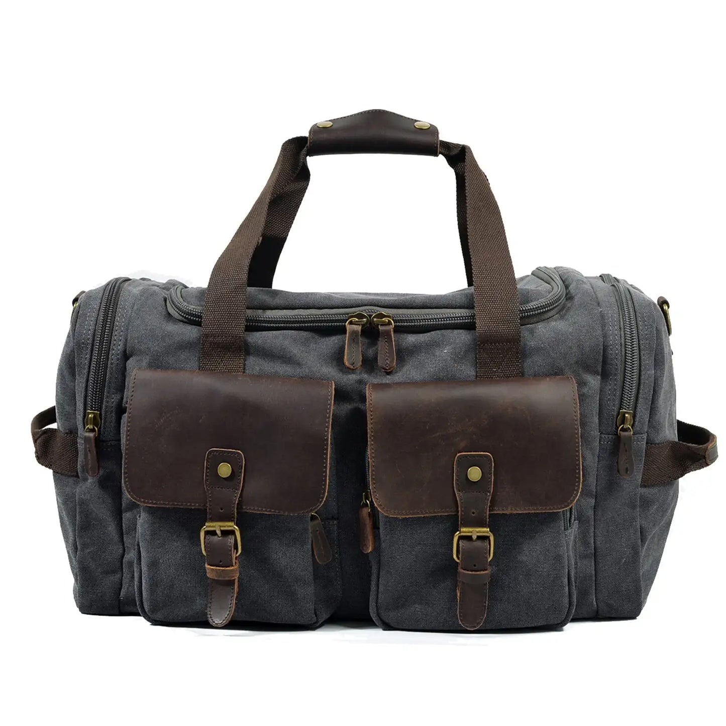 David | Canvas duffle bag voor reizen van Echt Leer