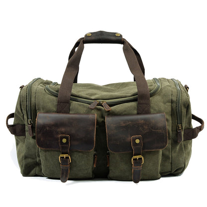 David | Canvas duffle bag voor reizen van Echt Leer