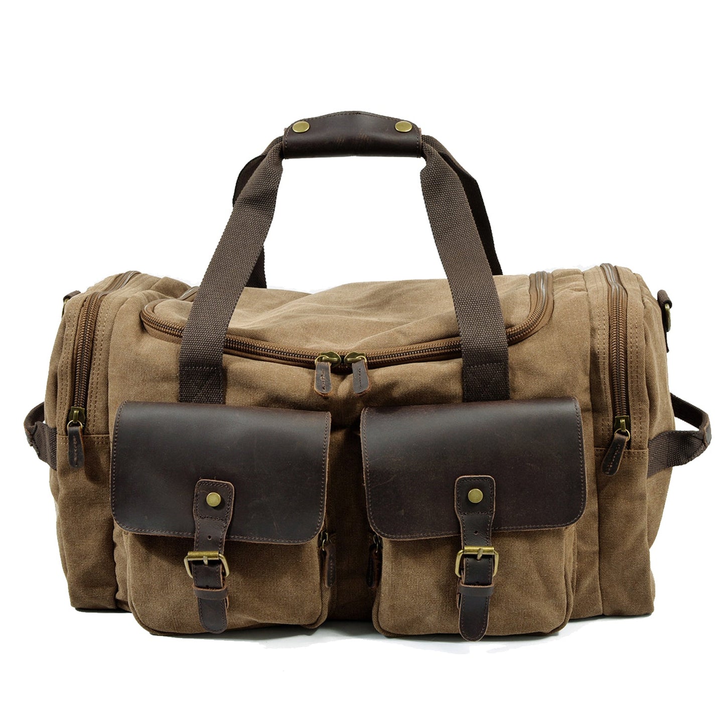 David | Canvas duffle bag voor reizen van Echt Leer