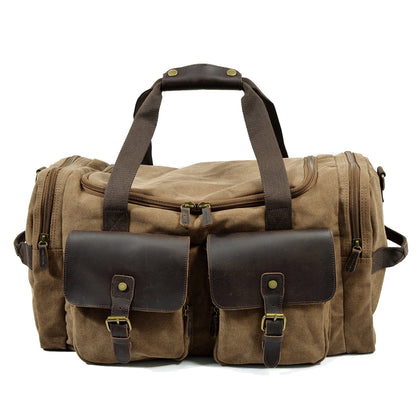 David | Canvas duffle bag voor reizen van Echt Leer