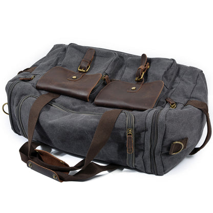 David | Canvas duffle bag voor reizen van Echt Leer