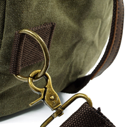 David | Canvas duffle bag voor reizen van Echt Leer