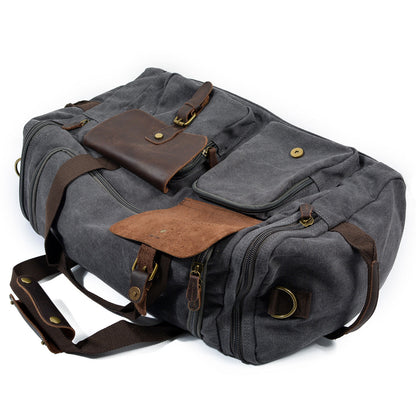David | Canvas duffle bag voor reizen van Echt Leer