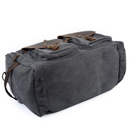 David | Canvas duffle bag voor reizen van Echt Leer