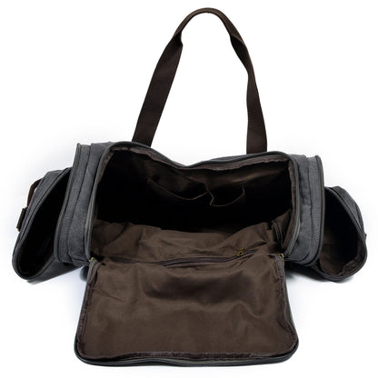 David | Canvas duffle bag voor reizen van Echt Leer
