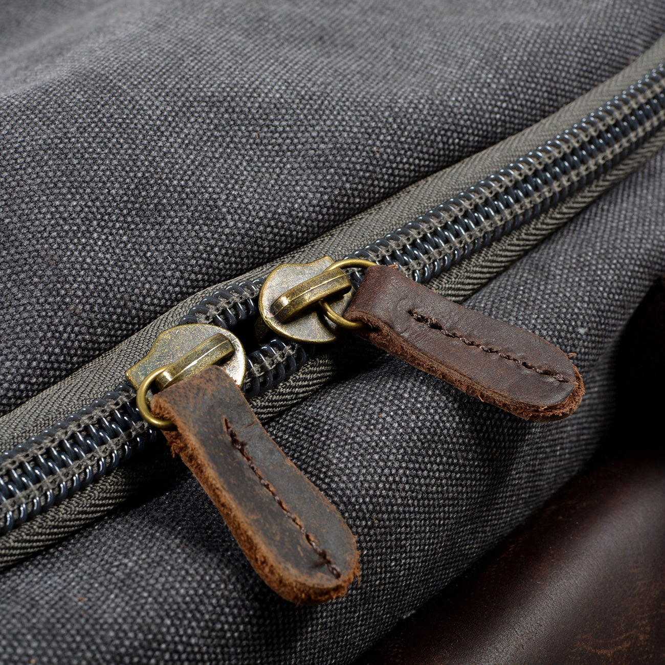 David | Canvas duffle bag voor reizen van Echt Leer