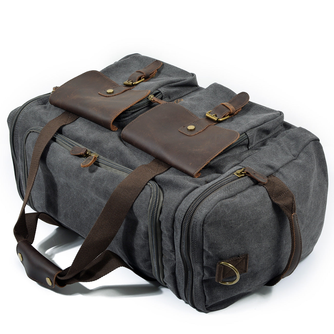 David | Canvas duffle bag voor reizen van Echt Leer