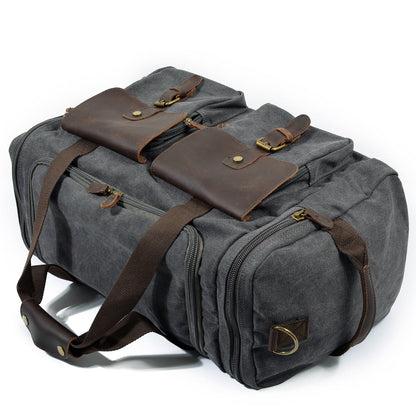 David | Canvas duffle bag voor reizen van Echt Leer